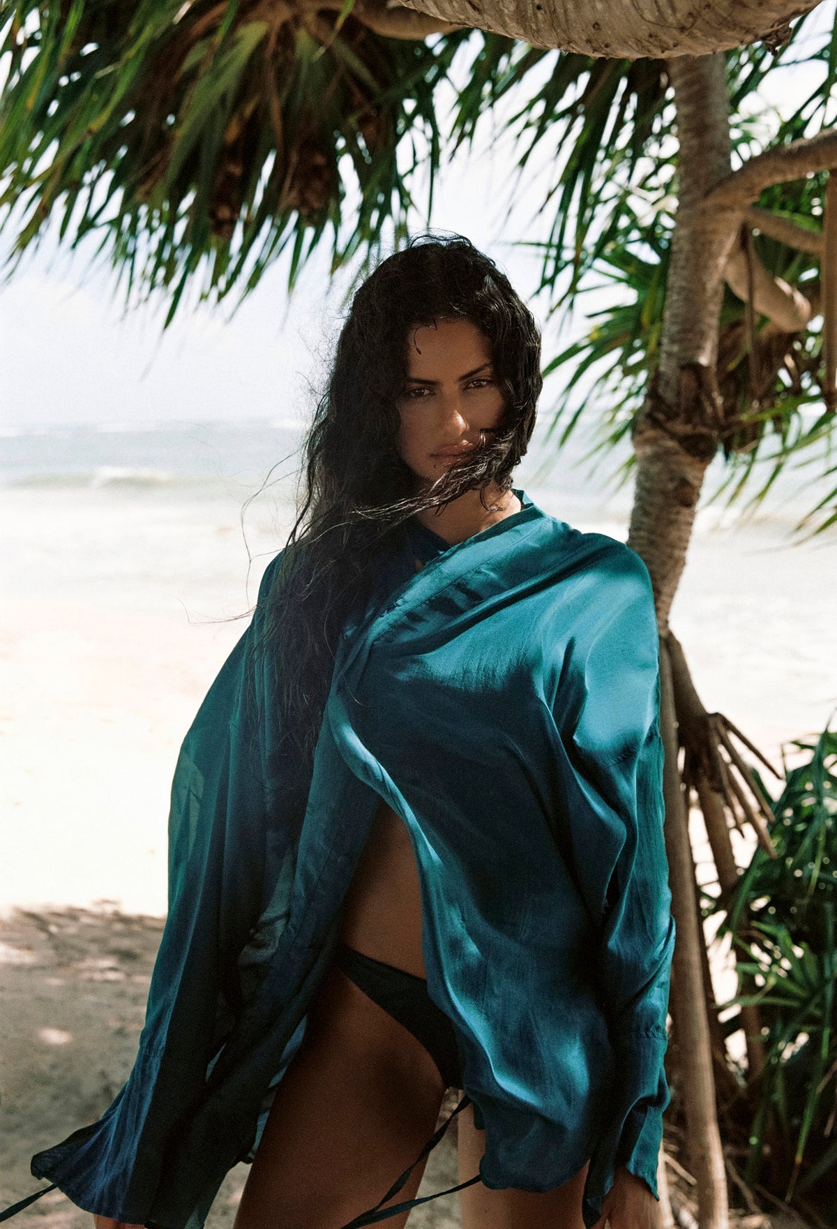 SILK-COTTON TUNIC - OCEANUS